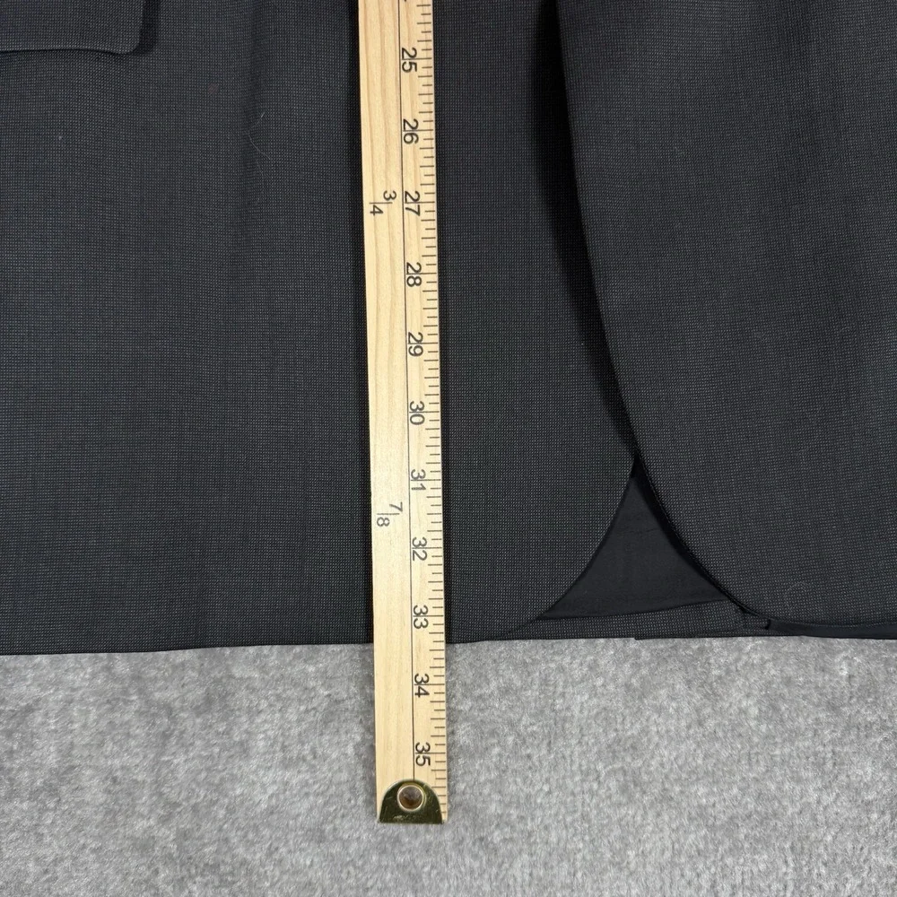 Jos A Bank Blazer Men's 52R Black Wool‎ Two Button Travelers Collection Jacket